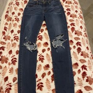 Ripped jeans with minimal tears!